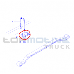 Butée de lame de ressort AR pour Renault - 5001873447