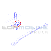 Butée de lame de ressort AR pour Renault - 5001873447