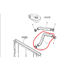 Durite inférieure pour Renault - 5000392807