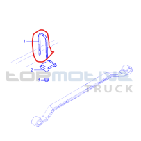 Etrier de lame de ressort AR pour Renault - 7485114747