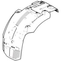Aile Intérieur garde boue Avant Droite pour Volvo 82637793