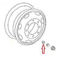 Lot de 12 bagues de centrage "Hémisphérique" sur goujon de roue pour Mercedes A 9909973400