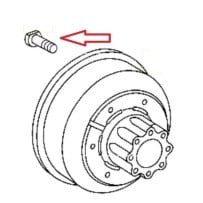 Lot de 12 goujons de roue pour Mercedes A 9904020300