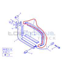 Sangle de serrage réservoir à carburant pour Renault - 7482243190
