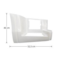 Marche pied inférieur Droit, Blanc IC194, pour Iveco 5802421767