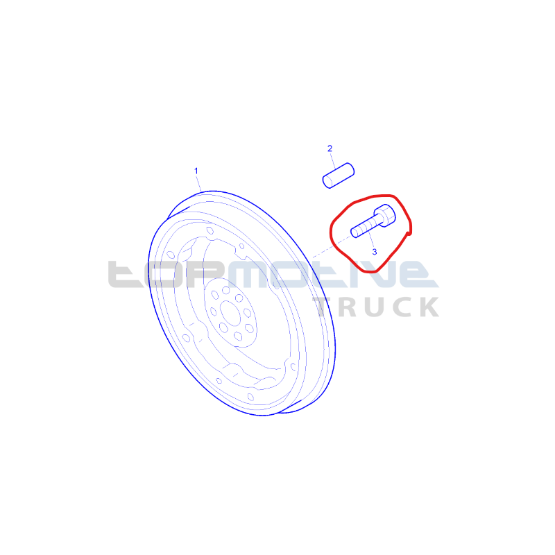 Vis de volant moteur pour Renault - 7485136078