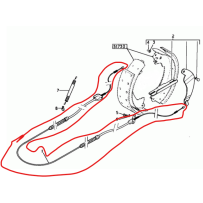 Cable de frein à main pour Renault Gamme B 5000396548
