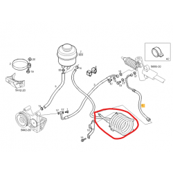 Conduite d'huile forc pour...