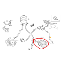 Conduite d'huile forc pour Iveco - 504334201