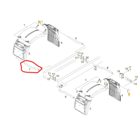 Support d'aire AR D (partie AV) pour Man - 81664206063