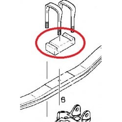 Cale de bride de ressort Arr pour Renault 5010383245