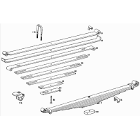 Lame de ressort AV pour Mercedes - A 3893200402