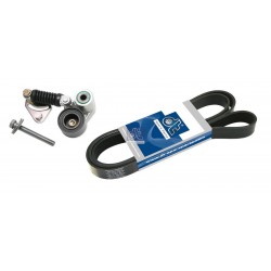 Tendeur de courroie, complet, avec courroie multi-nervures pour MAN 81958016080