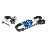 Tendeur de courroie, complet, avec courroie multi-nervures pour MAN 81958016080