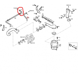 Manchon caoutchouc pour Iveco - 41201578