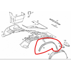 Garde boue pour Mercedes -...