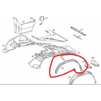 Garde boue pour Mercedes - A 6706110129