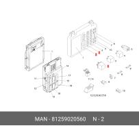 RELAIS DE CHAUFFAGE pour MAN  81259020560