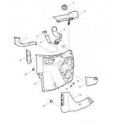 le panneau de porte complet gauche pour Renault Trucks 7478577283