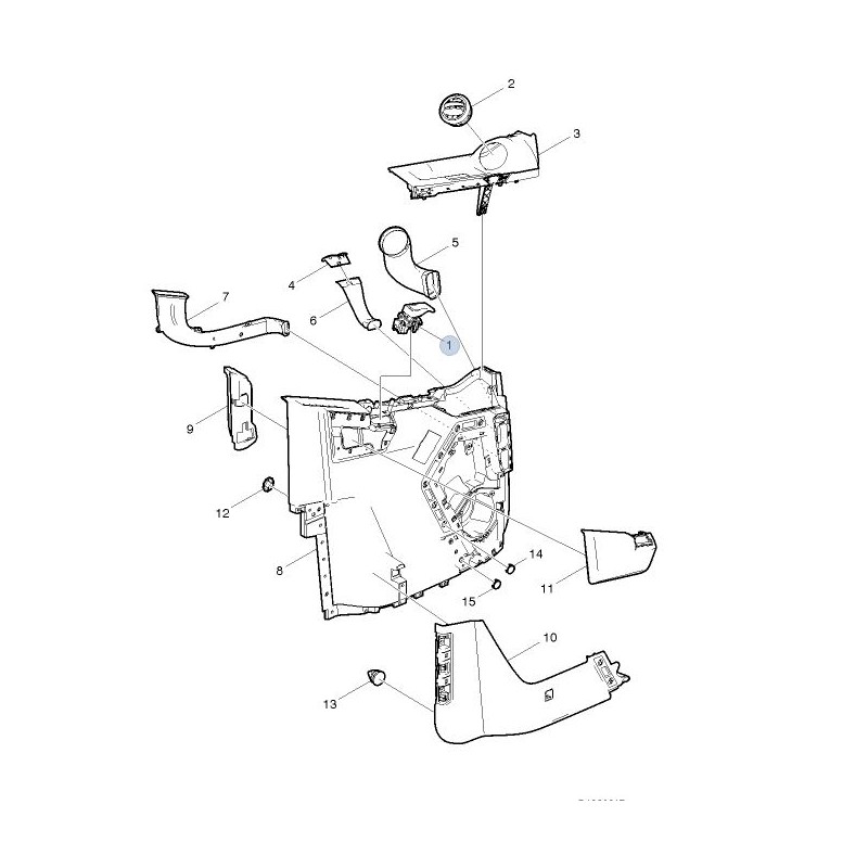 le panneau de porte complet gauche pour Renault Trucks 7478577283