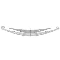 Ressort à lame arrière pour Iveco 504087343