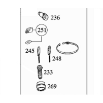 KIT DE FERMETURE pour Mercedes Benz  0018902267