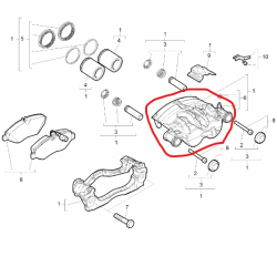 Etrier AR G  pour Renault -...