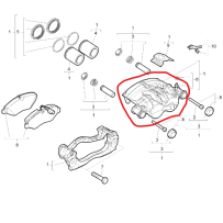 Etrier AR D  pour Renault - 7485120328