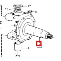 Fusée de roue avant pour Volvo 1607404