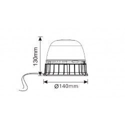 Gyrophare à LED, boulonné  LA20021