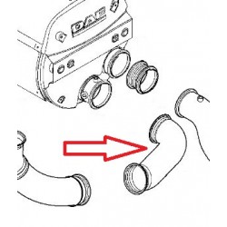 Tuyau d'échappement pour DAF 1789125