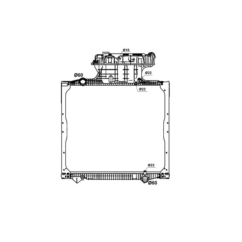 Radiateur eau pour Man TGS 81061010058