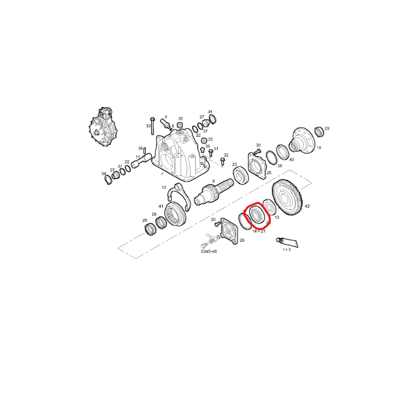 Roulement de prise de force pour Iveco - 8850842