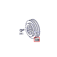 Poulie de pompe à eau pour Mercedes - A 3662000305