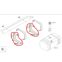 Support de réservoir de carburant pour Iveco - 504074891
