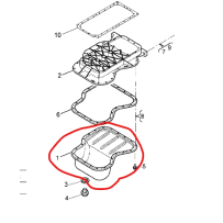 Carter d'huile inferieur pour Renault - 5010450776