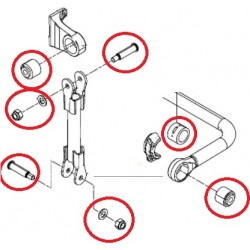 Kit réparation Barre Stabilisatrice et biellette (1 seul côté) pour Man 81437220063