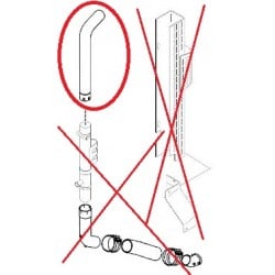 Tube terminal échappement vertical pour Renault Premium