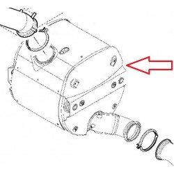 Pot catalytique, sans pare chaleur, pour DAF - 1827551