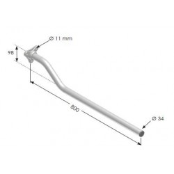 Support d'aile déporté Ø34 mm- C300165