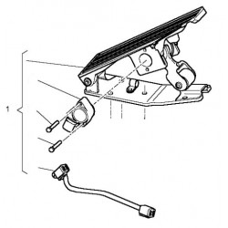 Pédale d'accélération, avec potentiomètre, pour Renault 7484557546 - 7423890978