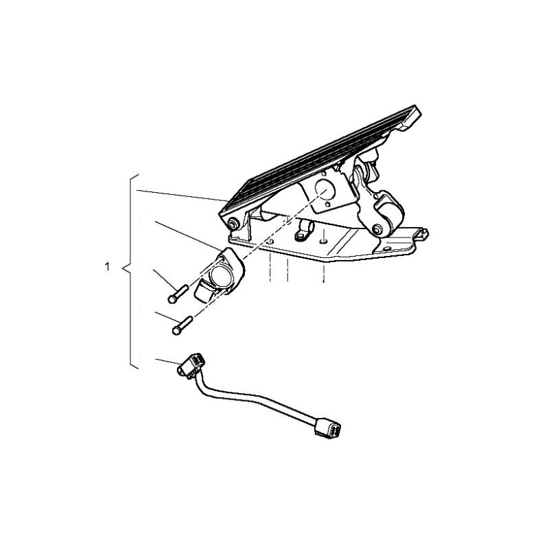 Pédale d'accélération, avec potentiomètre, pour Renault 7484557546 - 7423890978