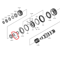 Palier boite vitesses pour DAF - 1394629