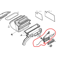 Commande chauffage pour Iveco - 93933964