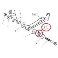Bague à goupille de main de ressort pour Renault 5010571635