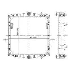 Radiateur d'eau origine pour DAF 1708379