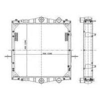 Radiateur d'eau origine pour DAF 1708379
