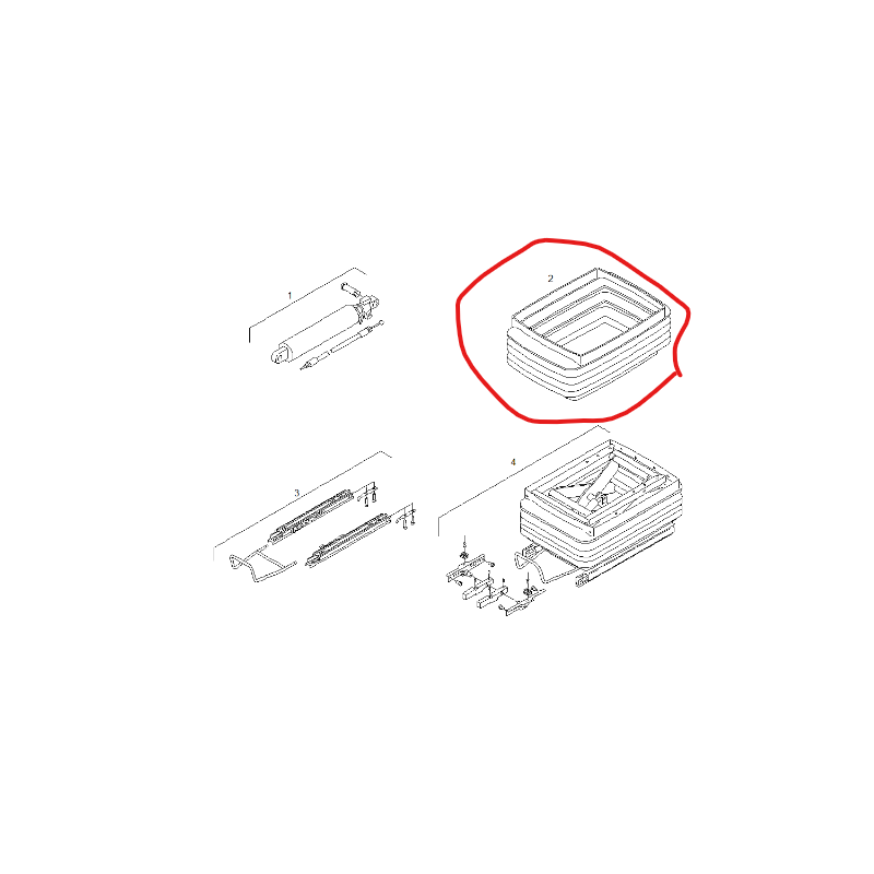 Kit réparation de siège pour Man - 81964206069