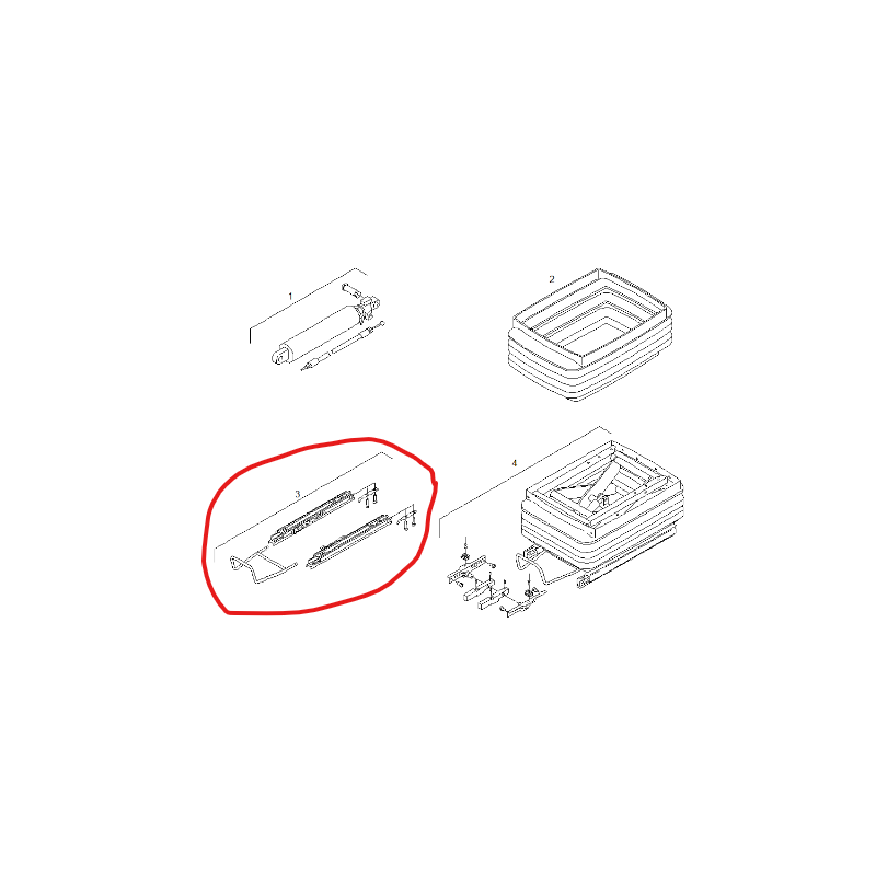 Kit réparation de siège pour Man - 81623406093