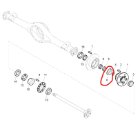 Roulement à l'AR du moyeu AR pour Renault - 5001871285